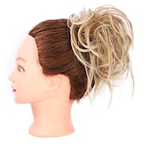 baratos Puxos-coque bagunçado desgrenhado updo elásticos de cabelo extensão com elástico elástico acessórios de cabelo bagunçado peças de cabelo para mulheres