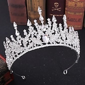 levne Doplňky pro úpravu vlasů-křišťálové korunky královny a čelenky s hřebínkovou čelenkou pro ženy a dívky korunky princezny vlasové doplňky pro svatební narozeniny halloween kostým cosplay