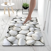 billige Absorberende baderomsteppe-diatoméjord badematte glatt stein superabsorberende baderomsteppe dørmatte nytt design