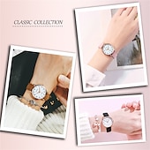 levne Quartz hodinky-dámské hodinky móda ležérní kožený pásek hodinky svítící jednoduché dámské malý ciferník quartzové hodiny šaty náramkové hodinky reloj mujer