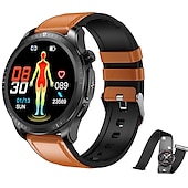 billiga Smarta klockor-iMosi E420 Smart klocka 1.39 tum Smart Klocka Blåtand EKG + PPG Temperaturövervakning Stegräknare Kompatibel med Android iOS Dam Herr Lång standby Vattentät Mediakontroll IP68 46mm klockfodral