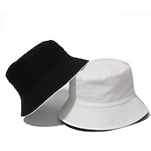 tanie Czapki męskie-Męskie Kapelusz bucket Kapelusz Kapelusz Wędkarski Kapelusz Booniego Čepice na turistiku Pomarańczowy / Niebieski Żółty / Niebieski Bawełna Moda miejska Elegancki Codzienny Na zewnątrz Codzienny