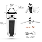 ieftine Lumini și felinare de camping-lumini de camping solare în aer liber 60 LED bec reîncărcabil usb lampă portabilă pliabilă tabără pentru cort drumeții picnic lampă lanternă de urgență