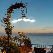 ieftine Lumini și felinare de camping-lumini de camping solare în aer liber 60 LED bec reîncărcabil usb lampă portabilă pliabilă tabără pentru cort drumeții picnic lampă lanternă de urgență