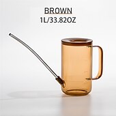 tanie Podlewanie i nawadnianie-konewka do roślin domowych z długą wylewką, konewka do wnętrz, mała konewka do roślin domowych, kwiatów, sukulentów, 33,82 uncji