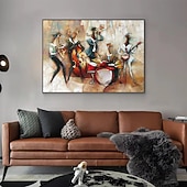 voordelige Schilderijen van mensen-olieverfschilderij handgemaakt groot formaat schilderij handgeschilderde kunst aan de muur abstracte mensen canvas schilderij woondecoratie decor geen frame schilderij alleen