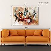 voordelige Schilderijen van mensen-olieverfschilderij handgemaakt groot formaat schilderij handgeschilderde kunst aan de muur abstracte mensen canvas schilderij woondecoratie decor geen frame schilderij alleen