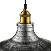 levne Ostrovní světla-LED závěsné světlo závěsné stropní průmyslové kartáčované vintage stínidlo barové osvětlení, osvětlení restaurace starožitný kartáčovaný rustikální kov