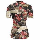 cheap Women&#039;s Jerseys-Women&#039;s Cycling Jersey Short Sleeve Bike Jersey Top with 3 Rear Pockets Mountain Bike MTB Road Bike Cycling Breathable Quick Dry Moisture Wicking Reflective Strips Yellow Pink Red Graphic Floral