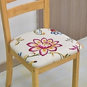 baratos Capa para Cadeira de Jantar-capa de cadeira de jantar capa elástica para cadeira boho capa de assento removível lavável protetor de cadeira capas de almofada para jantar, escritório