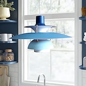 economico Luci a sospensione-lampada a sospensione a led ufo, lampade a sospensione moderne per camera da letto di colore lampada a sospensione in alluminio e26 base lampada a sospensione a lunghezza regolabile per soggiorno