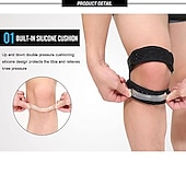cheap Braces &amp; Supports-1PC Patella Tracking Short Knee Brace - Running Exercise Athletic Support Sleeve Stabilizer for Post Kneecap Dislocation Tendonitis Ligament Patellofemoral Pain MCL / LCL Injuries