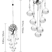 ieftine Prinzător de Vise-sticlă transparentă prisme bile de cristal agatator de soare copac al vieții ornament pentru agățat fereastra maker curcubeu ornament suspendat pandantiv de grădină de cristal pentru acasă decorarea grădinii nunta