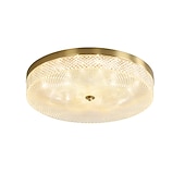 abordables Diseño de Anillo y Redondo-Luz de techo led regulable 35cm diseño circular luces de techo de cobre para sala de estar 110-240v
