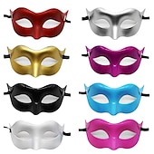 economico favore di partito-maschera da ballo in maschera uomo mezza maschera per il viso festa di halloween zoro ball show performance maschera piatta