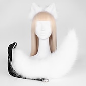 abordables Accessoires de coiffure-pince à queue de renard oreilles de chat pattes de loup gants costume de cosplay carnaval fantaisie accessoires de costume de fête