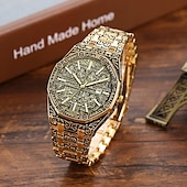 Χαμηλού Κόστους Ρολόγια Quartz-Ανδρικό Ρολόι Quartz Ρολόι Χεριού Ημερολόγιο Μεγάλη Κρόσσα Υδατοστεγές Ρολόι Αλουμινίου Δώρα για Ημέρα του Πατέρα
