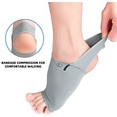 economico Bretelle &amp; Supporti-1pc aggiornamento maniche di supporto dell&#039;arco di compressione metatarsale con cuscinetto in gel all&#039;interno - tutore per piede piatto &amp; fascite plantare sollievo dal dolore donne uomini 1 paio