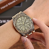 Χαμηλού Κόστους Ρολόγια Quartz-Ανδρικό Ρολόι Quartz Ρολόι Χεριού Ημερολόγιο Μεγάλη Κρόσσα Υδατοστεγές Ρολόι Αλουμινίου Δώρα για Ημέρα του Πατέρα