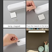 levne Světla na čtení-senzorová lampa do interiéru s dálkovým ovládáním usb dobíjecí lampa třístupňová stmívací světlo na koleje světlo na čtení kancelář počítačová skříň ložnice noční lampa