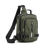 cheap Laptop Bags,Cases &amp; Sleeves-Men Anti Theft Chest Bag Shoulder Bags School Short Trip Messengers Bags Men&#039;s Nylon Sling Pack USB Charging Crossbody Backpack, Back to School Gift
