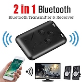 お買い得  パソコン・周辺機器-2 in1 bluetooth オーディオトランスミッターレシーバー aux 3.5mm ステレオワイヤレス音楽オーディオケーブルドングル bluetooth 4.2 アダプタテレビ dvd mp3 pc