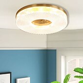 abordables Luces de techo-Luz de techo led regulable 40cm 50cm diseño circular luces de techo cobre estilo formal básico led moderno 110-240v