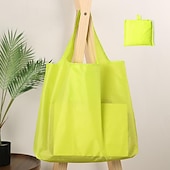cheap Handbag &amp; Totes-Reusable Nylon Tote Bag – Lightweight Foldable Shopping Bag with Large Capacity for Women, Men, Grocery, Travel &amp; Daily Use