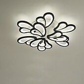 economico Lampade da soffitto-plafoniera a led design loto lampada da soffitto da 70 cm moderna artistica in metallo stile acrilico oscuramento continuo camera da letto finitura verniciata luci 110-240v solo dimmerabile con