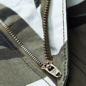 economico Classico-Per uomo Pantaloncini cargo Pantaloncini mimetici Shorts Cerniera Multi-tasche Mimetico Comodità Indossabile Lunghezza al ginocchio Casuale Quotidiano Ferie Sport Moda Bianco Verde militare