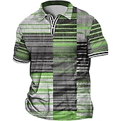 tanie męska koszulka polo plus size-Męskie Puszysta Koszulka polo Duży i wysoki Naszywka Wieczorne Nadruk Krótki rękaw Wiosna i lato Sport Moda Moda miejska Designerskie Na zewnątrz Ulica Najfatalniejszy