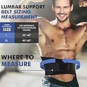 economico Bretelle &amp; Supporti-1pc cintura di supporto lombare tutore lombare per sollevare ernia del disco sciatica sollievo dal dolore tutore lombare traspirante per uomo &amp; donne