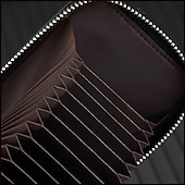 economico Portacartone RFID-Portafoglio con portacarte RFID in vera pelle con 16 scomparti per carte portadocumenti per patente di guida e portacarte di credito con chiusura magnetica scomparto singolo per donne e uomini