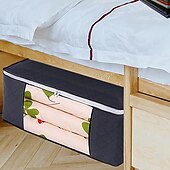 cheap Clothing &amp; Closet Storage-3 Pack, 90L Large Capacity Clothes Storage Bag Organizer with Reinforced Handle Thick Fabric for Comforters, Blankets, Bedding, Foldable with Sturdy Zipper, Clear Window