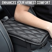 abordables Appuie-tête pour voiture-Housse de protection universelle étanche pour accoudoir de console centrale pour SUV camion voiture – Housse de siège douce et protectrice