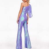 cheap Flower Girl Dresses-Jumpsuits Floor Length Flower Girl Dress Pageant &amp; Performance Juniors Cute Prom Dress Sequined with Paillette Sparkle &amp; Shine Rainbow Fit 3-16 Years dress to impress