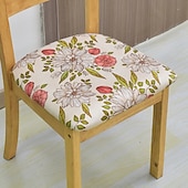 baratos Capa para Cadeira de Jantar-capa de cadeira de jantar capa elástica para cadeira boho capa de assento removível lavável protetor de cadeira capas de almofada para jantar, escritório
