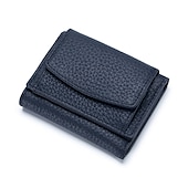 preiswerte Kartenhalter und Etuis-Echte Leder Damen Geldbörsen und Taschen Mode kleine Brieftasche mit mini Münzfach RFID-blockierende Geldbörse