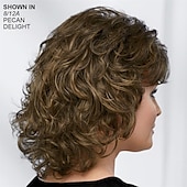 זול פאה מבוגרת-long color me beautiful whisperlite bay מאת פולה יאנג - שכבות ארוכות ורכות עם צדדים מוברשים קדימה או אחורה למראה טבעי / גוונים רב-גווניים של חום כסף בלונד ואדום