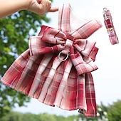 abordables Robes-Chien Chat Harnais Robe Mode Mignon Basique Lavable Confortable Extérieur Décontracté Quotidien Promenade Vêtements pour Chiens for Bichon Frisé Spitz Nain Bébé Animal Papillon Petit
