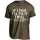 baratos camisetas masculinas plus size-Homens Tamanho Grande Camiseta Grande e Alto Gráfico Gola Redonda Imprimir Manga Curta Primavera Verão Vintage Roupa de rua Confortável Casual Esportes Blusas