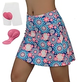 abordables Pantalones, shorts y faldas de mujer-Mujer Geométrico Falda-short Ciclismo Bicicleta Vestidos Prendas de abajo MTB Bicicleta Montaña Ciclismo Carretera Deportes Almohadilla 3D Ciclismo Secado rápido Dispersor de humedad Negro Rosa Licra