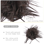 abordables Chignons-ébouriffé chignon désordonné chignon postiche extension de cheveux queue de cheval avec élastique élastique chignon queue de cheval postiche extensions de cheveux synthétiques chouchous queue de