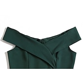 levne oblečení-koktejlové šaty vintage šaty šaty řadové šaty čajové šaty světlice dámský kostým mimo rameno vintage cosplay návrat domů svatba bez rukávů řadové šaty