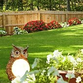 abordables Éclairage paysager-hibou solaire lumières décorations de statue de jardin lampe modèle animal extérieur