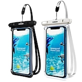 cheap Universal Phone Bags-Full View Waterproof Case for Phone Underwater Snow Rainforest Transparent Dry Bag Swimming Pouch Big Mobile Phone Covers