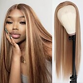abordables Pelucas de fiesta-Pelucas verdes peluca sintética larga recta verde irlandés resistente al calor sin frente de encaje con cabello de bebé peluca sin pegamento para fiesta de San Patricio cosplay para mujeres de moda