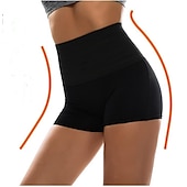 cheap Control Panties-Women&#039;s Shapewear Casual / Sporty Shorts Scrunch Butt Shorts Anti Chafing Shorts Short Pants Weekend Yoga Stretchy Solid Colored Tummy Control Butt Lift High Waist Skinny  Home Outfits