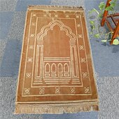 abordables Tapis et carpettes-tapis de prière musulman doux et confortable couverture de culte raschel antidérapant résistant à l&#039;usure