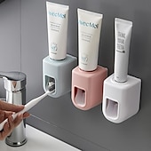 preiswerte Badezimmer-Organizer-Automatische Zahnpastapresse zur Wandmontage, einfacher Zahnpastahalter